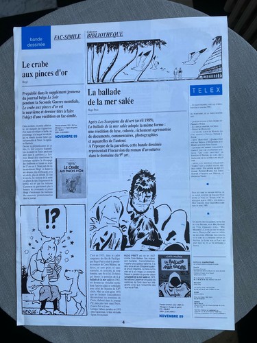 QUOI DE NEUF CHEZ CASTERMAN ? BULLETIN D’ACTUALITÉ N°55 1989 EN EXCELLENT ÉTAT - Photo 2 sur 2