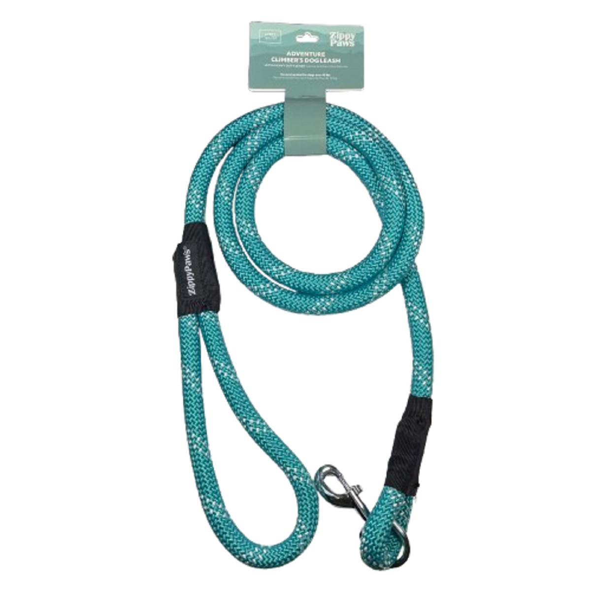 Zippy Paws Climbers Dog Leash Teal 6 Feet