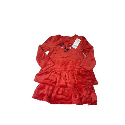 NWT Gymboree Girls Red Velour Dress Button Bow Accent Heart 4T | eBay