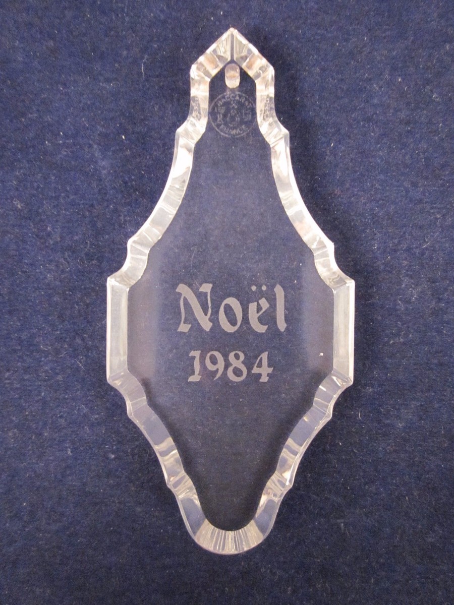 Baccarat バカラ　Noël 1984 クリスタルオーナメント Baccarat バカラ Noël 1984 クリスタルオーナメント BACCARAT