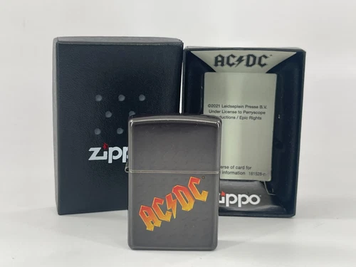 ZIPPO ACDC Gray Ice Great For Outdoors WindProof Lighter 49014