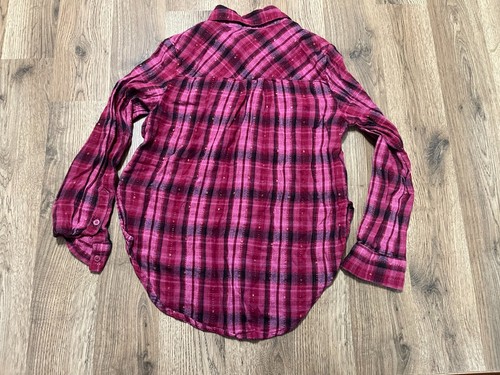 Mudd Shirt, Girl's Size 10, Pink, Plaid, Button Up, Long Sleeve - Picture 2 of 10