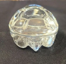 Steuben turtle crystal art glass figurine paperweight hand cooler 
