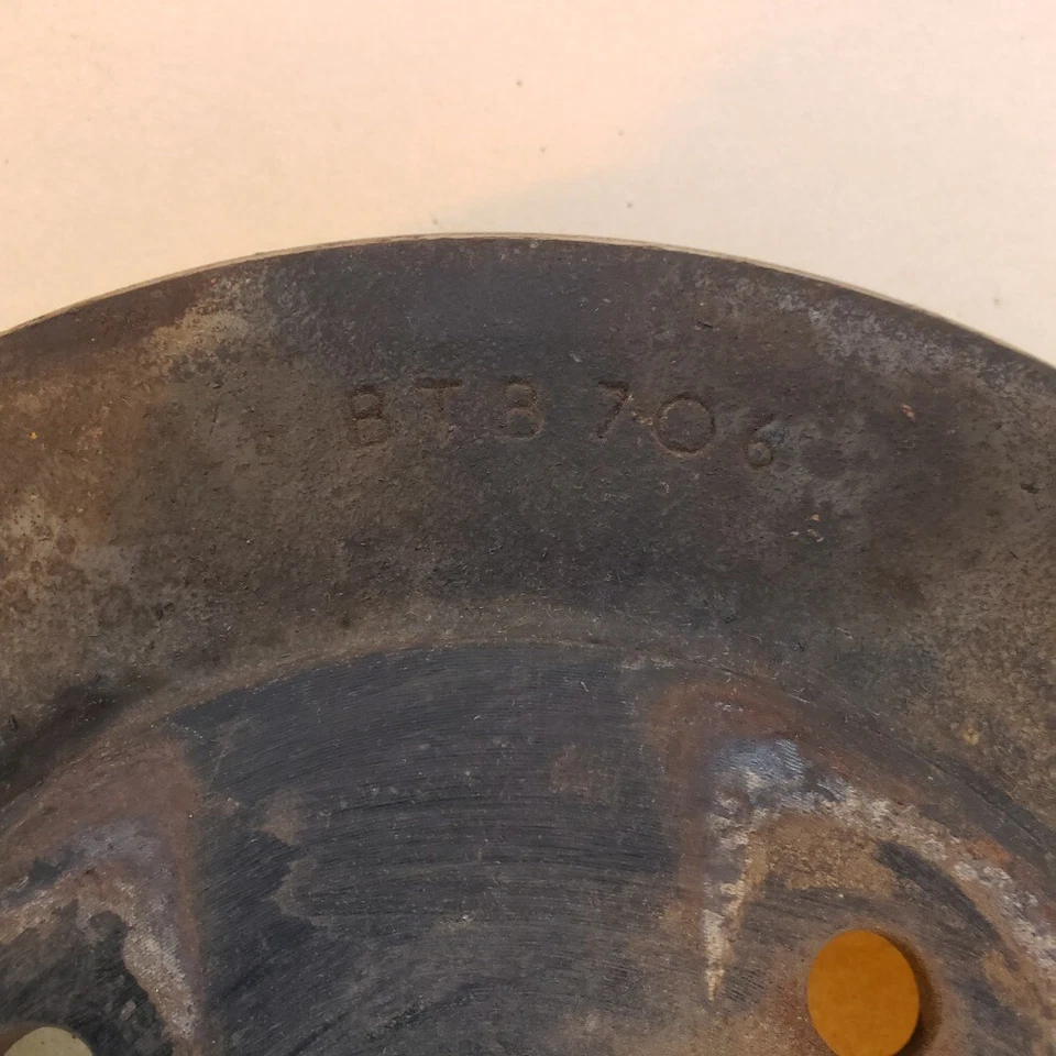 Tambor de freno trasero eje tubo original MG MGB 1965-1980 BTB706 OEM Foto 3 de 4