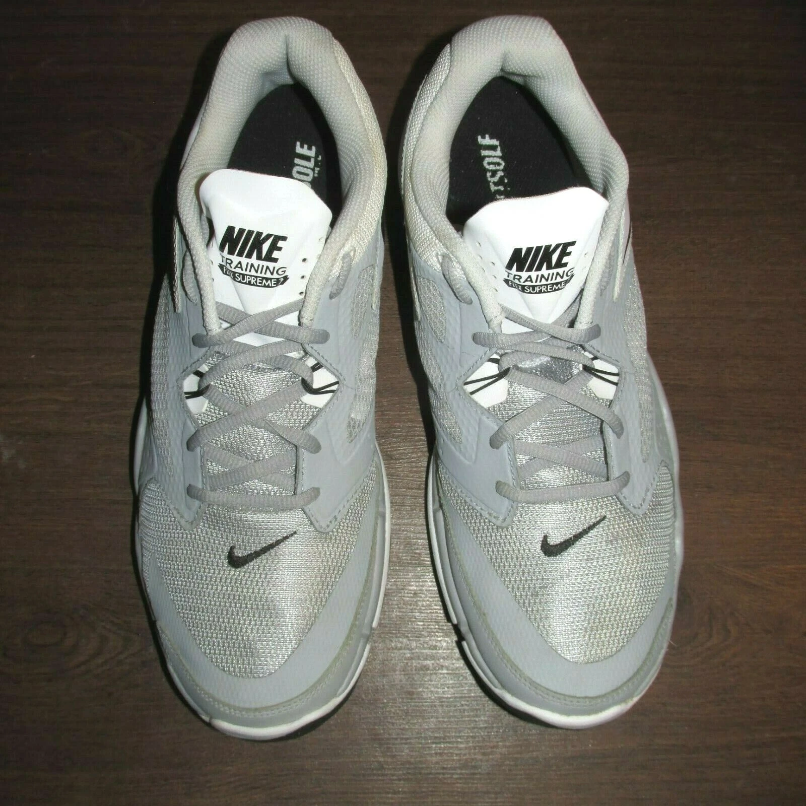 Nike Training Flex Supreme 3 Gray White Black 653620 003 Running Shoe Men's11.5M