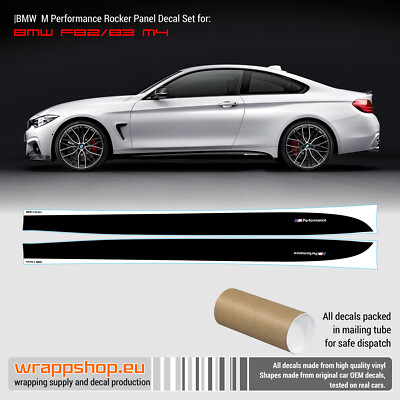 M Performance Side Stripes decals Set for BMW M4 F82 / F83 | eBay