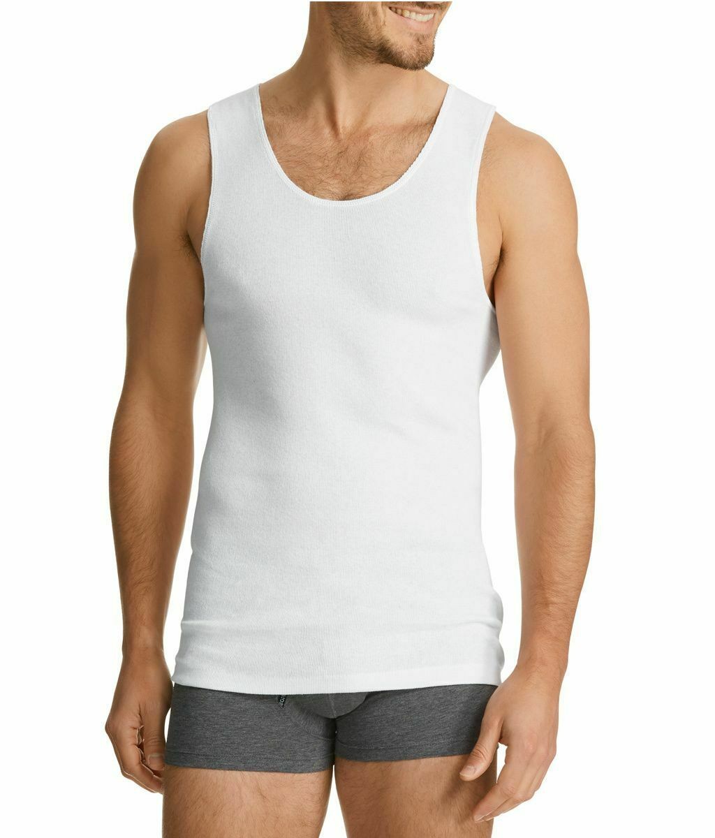 6 x Bonds Chesty Mens Singlets - White | eBay