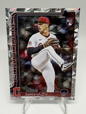 2025 Topps Update Series US44 Doug Nikhazy CLE Guardians Diamonte Parallel