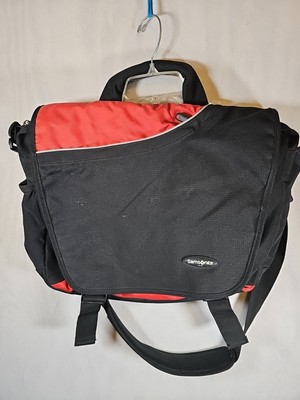 Samsonite Computer Bag With Shoulder Strap Black And Red