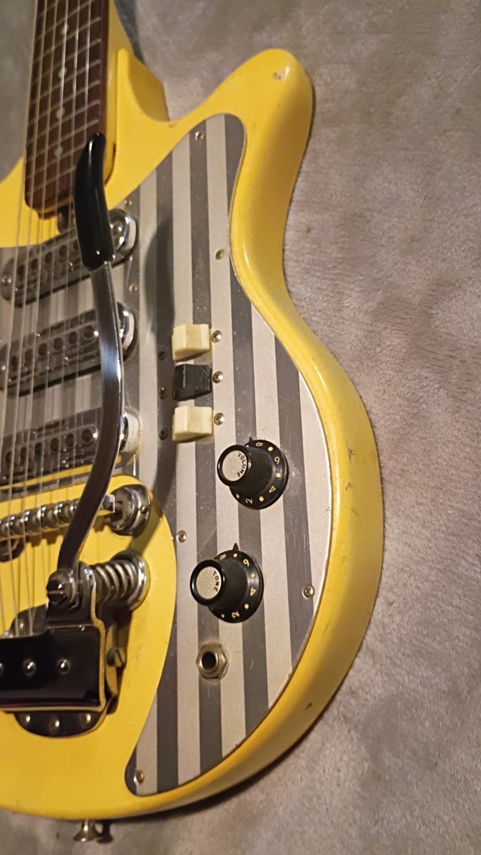 1966 Teisco Del Rey ET-300 Banana Yellow Electric Guitar | eBay
