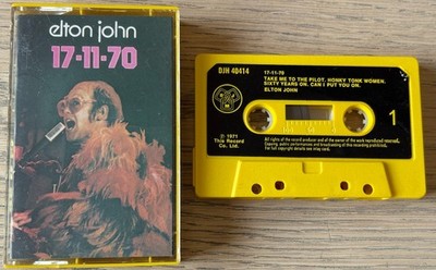 ELTON JOHN 17-11-70 CASSETTE ALBUM DJM (1970's) ROCK POP TESTED UK (RE)