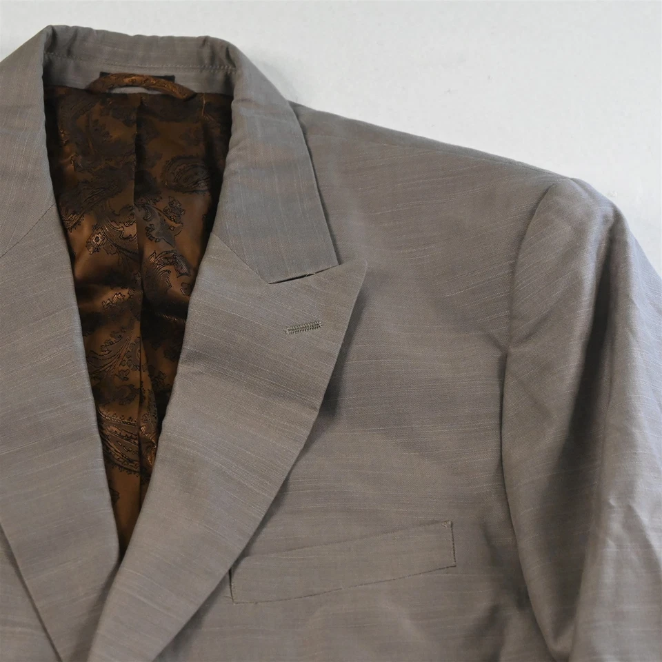 Steve Harvey 44R 36x28 Tostado Bown King 3 Piezas Chaleco Hombres Chaqueta Pantalones Traje Foto 3 de 4