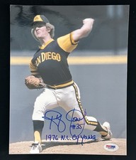 Randy Jones (deceased) SD Padres 1976 NL Cy Young SIGNED 8x10 Photo PSA DNA