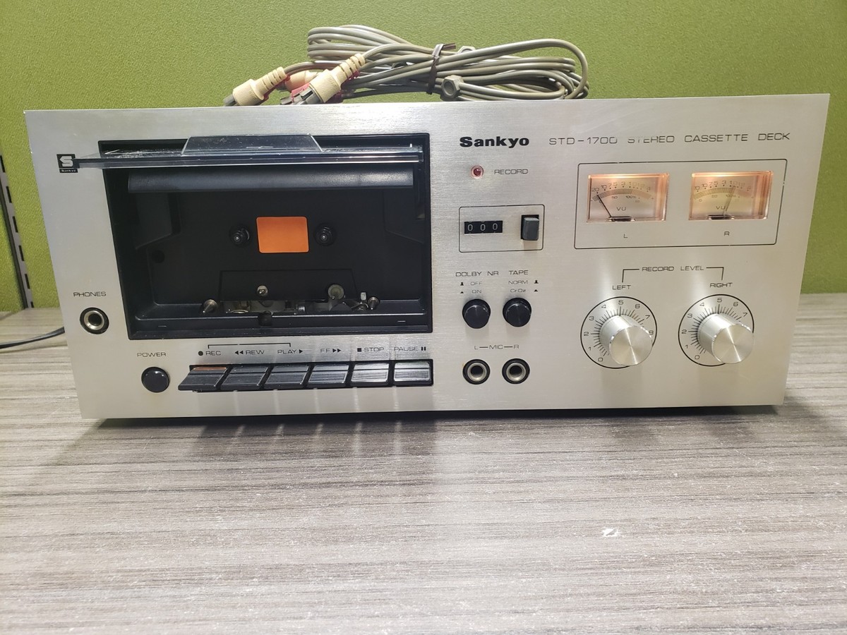 Sankyo STD-1700 Cassette Deck Stereo Vintage 1970s Dolby System +