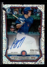 Kade Snell 2026 Bowman 1st Chrome Prospects Auto Speckle Refractor 026/299 [jyc