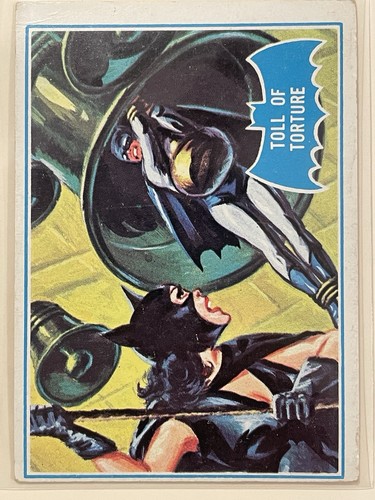 1966 Topps Batman Blue Bat #21B Toll of Torture — TAG (grade unconfirmed)