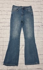 Pilcro The Icon Flare Jeans 29 29x30 Medium Blue Denim High Rise Anthropologie