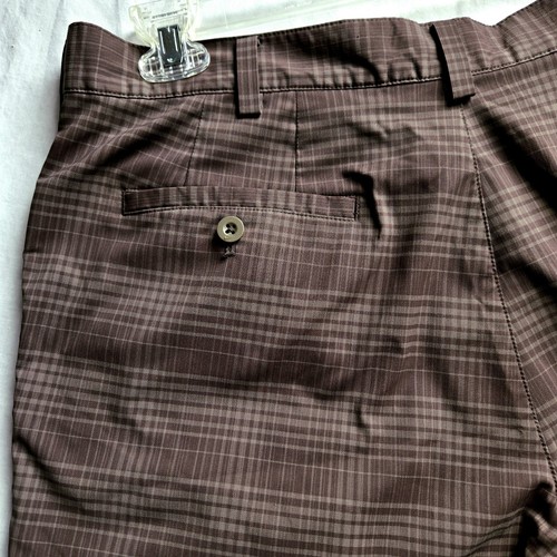 Nike Golfhose dunkelbraun kariert Activewear Athleisure Freizeit 36 x 30 - Bild 6 von 9