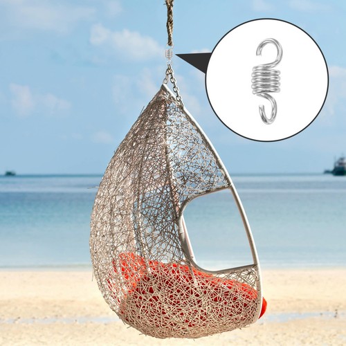  2 Pcs Hook Suspension Porch Swing Springs for Hammock Chair Heavy Duty - Zdjęcie 2 z 12