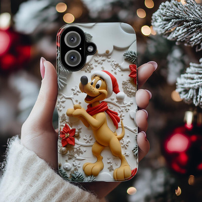 Personalized Pluto Christmas Phone Case Cover iPhone 17 Samsung Galaxy S25 Gift