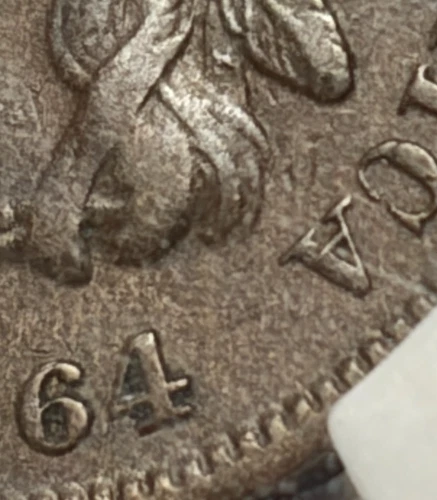 (#102641) Indian Head Cent:  1864 L. Bronze.  NGC VF 35 BN.    (see video!)