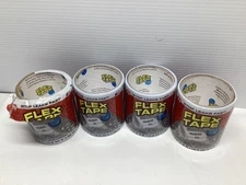 Flex Tape Clear 4 in. x 5 ft. Strong Rubberized Waterproof Tape Lot of 4