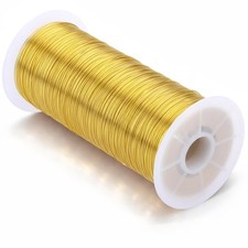 26 Gauge Copper Tarnish Resistant Jewelry Making Wire 32.8 Ft 0.4 mm Beading