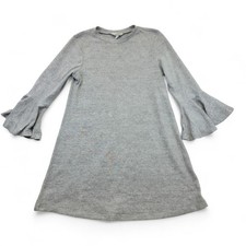 Speechless Gray Knit Dress Bell Sleeve A-Line Casual Women's Medium