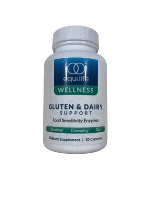 Equilife Gluten and Dairy Support Enzyme 30 Capsules 06/2027