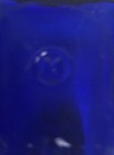 Rare Antique cobalt blue Glass medicine Bottle apothecary with Lid Rectangular M — photo 6