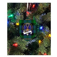 Gordon Family Crest Christmas Ornament - Single Sided Metal Christmas Ornament