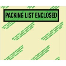 4 1/2 x 5 1/2" Environmental "Packing List Enclosed" Envelopes-1000 per Case