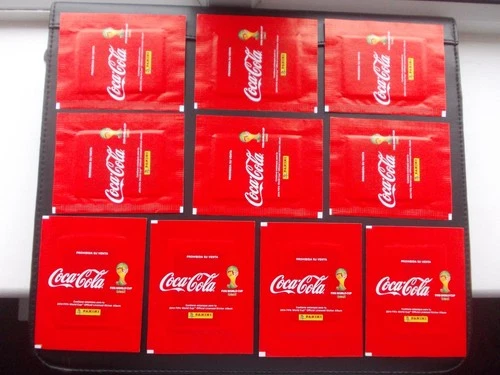 10 unopened packets panini world cup 2014 Coca Cola edition