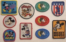 Mickey Mouse Disney silk screen sew on patch 10 ct.
