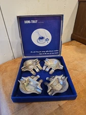 Vintage Silver Plate Ashtrays for Coffee Attachment