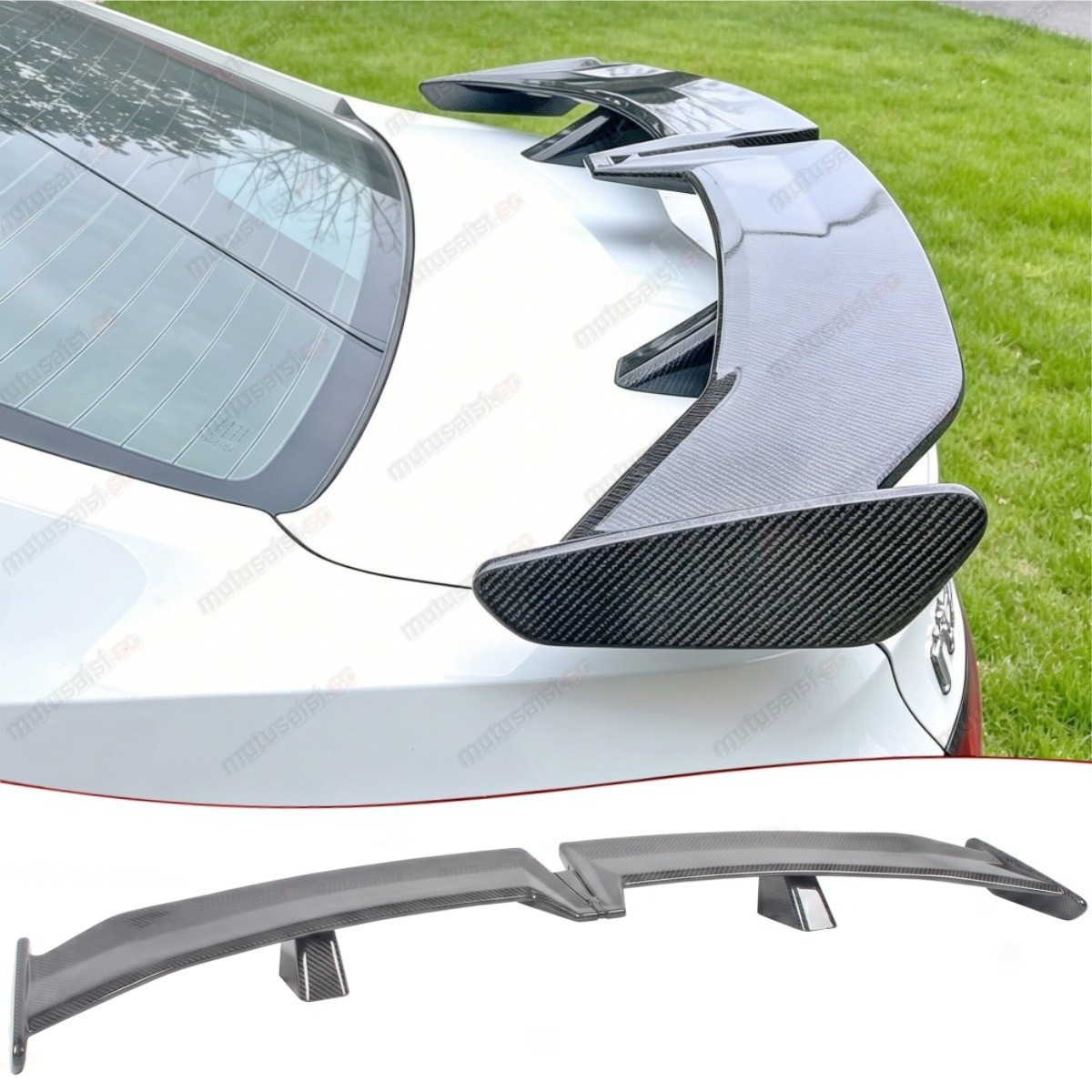 Universal Carbon Fiber Look Trunk Spoiler For BMW Acura Kia Jaguar Toyota Subaru
