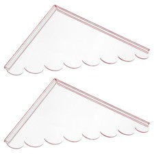 2 Pcs Shower Stall Water Splash Guard Floor Blocker Acrylic Bath for Tub