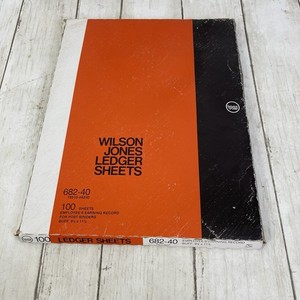 Wilson Jones GN2DA Green 9 1/4 X 11 7/8 Ledger Sheets For Post Binders - 97ct