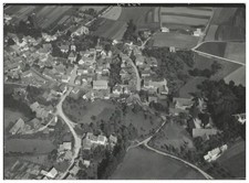 ZZ-7017/Unterlauter near Coburg Photo Aerial Photo 18 x 13 cm approx. 1935