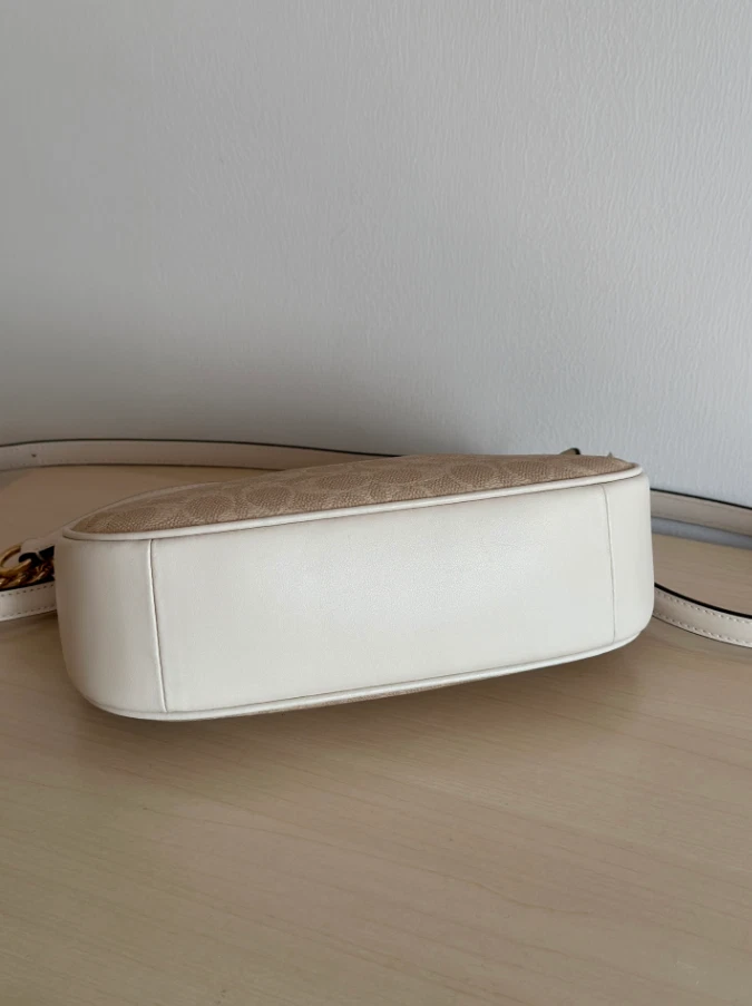 NWT Coach Teri Shoulder Bag In Signature Canvas CV933 Gold/Sand/Chalk - Image 4 of 4