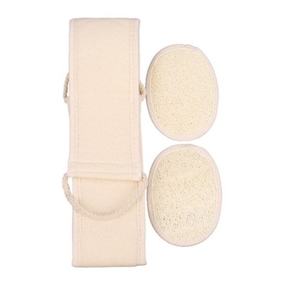 Luffa Peeling Rückenpeeling zum Duschen, seitlicher Peelinggurt, Körper8384