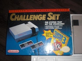 NES Nintendo Entertainment System Console Challenge Set CIB Box System w Foam