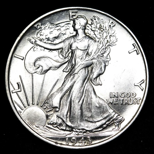 1943 AU WALKING LIBERTY HALF DOLLAR ~ SILVER AT A 15 YR HIGH ~ FREE SHIPPING
