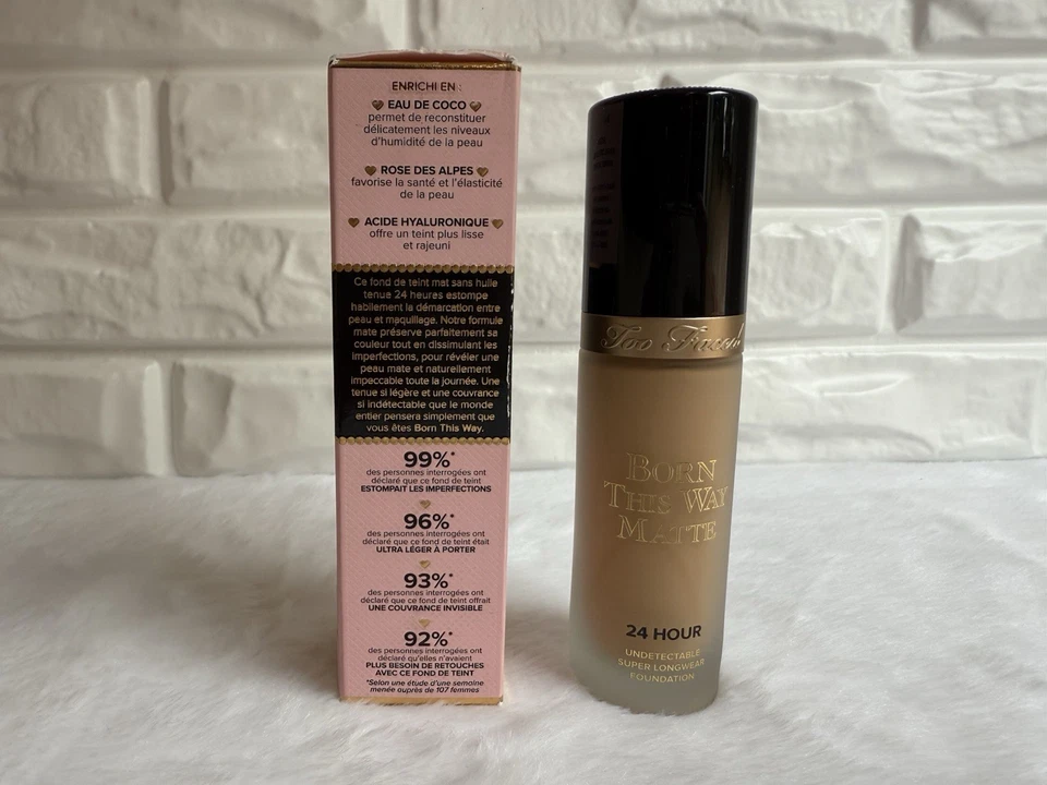 Too Faced Born This Way Matte 24H Longwear Liquid Foundation, Vanilla ,30ml - Image 3 of 4