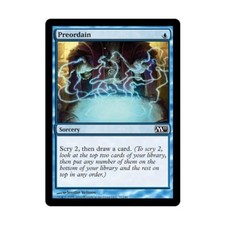 WotC MtG M11 Preordain (C) (Foil) VG