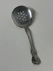 1 - Solid Bon Bon Spoon with Pierced Bowl - Old Master Towle Silver - 1942