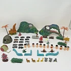 1965 MARX Trolls village 60 pc miniature play set animals caveman prehistoric