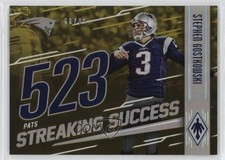 2016 Panini Phoenix Streaking Success Yellow 68/99 Stephen Gostkowski 1in5