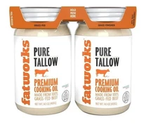 Fatworks Grass-Fed Beef Tallow, 14.1 Ounce (Pack of 2)