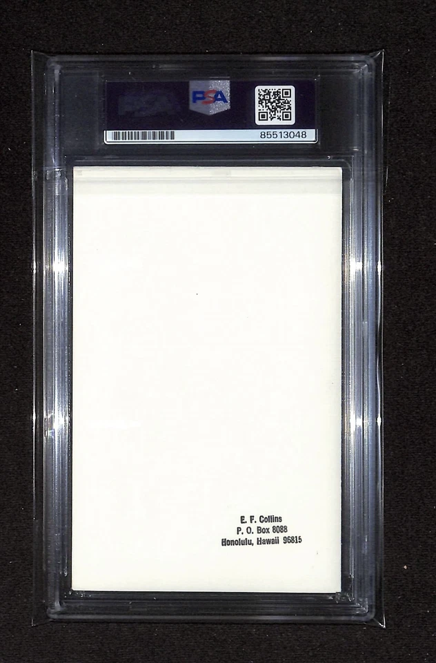 Pee Wee Reese Signed Original EF Collins Photo HOF Brooklyn Dodgers PSA 10 Auto - Image 2 of 2